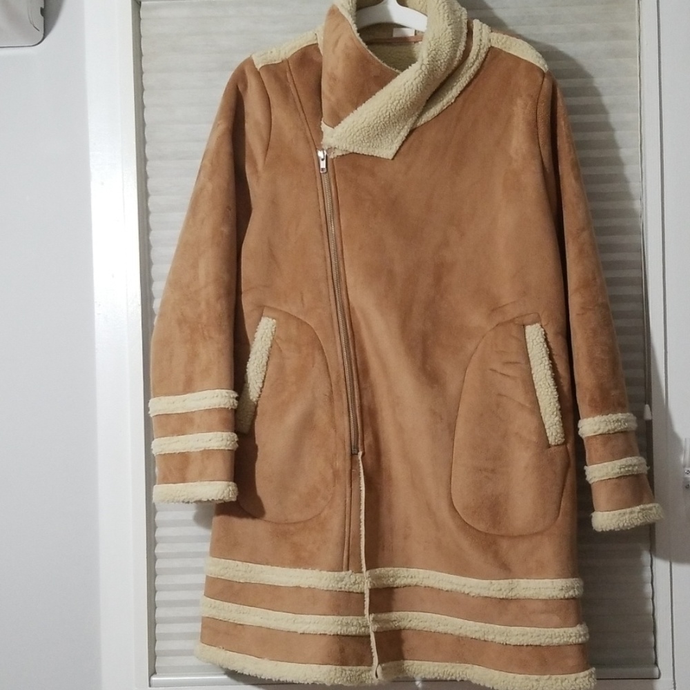 Shearling winter coat.worn once